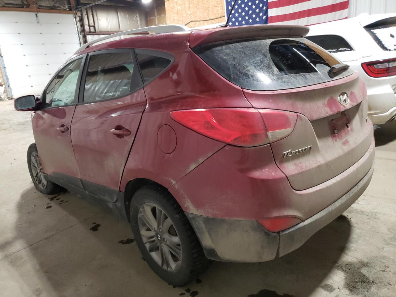 2014 Hyundai Tucson VIN KM8JUCAG8EU944520 Copart auction photo, front end / all over damage thumbnail 2