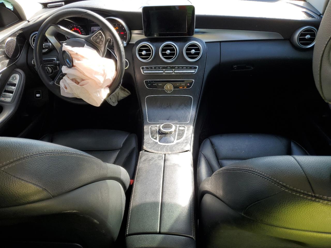2017 Mercedes-Benz C-klasse VIN WDDWF4JB4HR255778 Copart auction photo, front end / undercarriage damage thumbnail 8