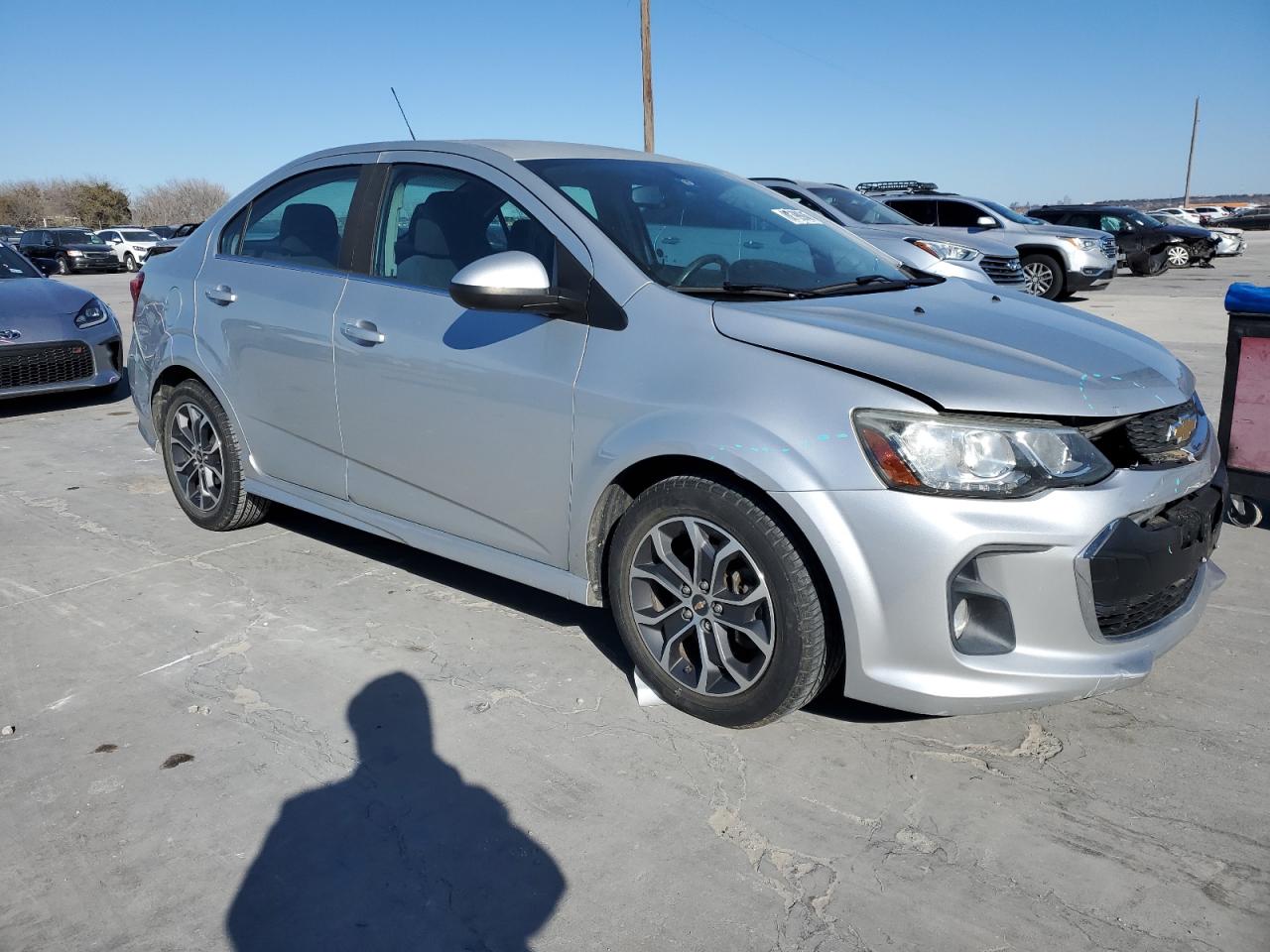 2017 Chevrolet Sonic VIN 1G1JD5SH7H4123042 Copart auction photo, front end / rear end damage thumbnail 4