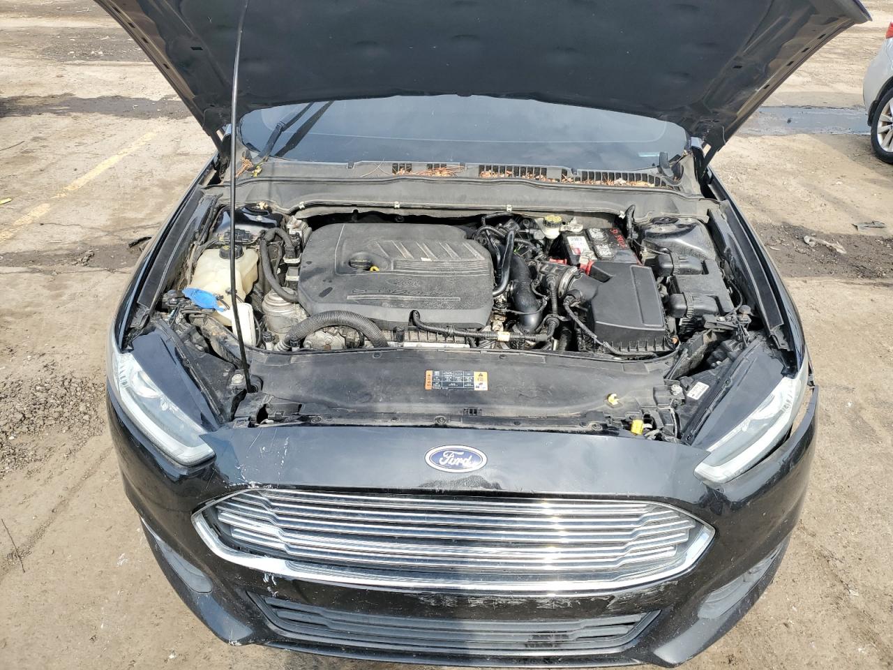 2014 Ford Fusion VIN 1FA6P0HD7E5350884 Copart auction photo, front end / all over damage thumbnail 11