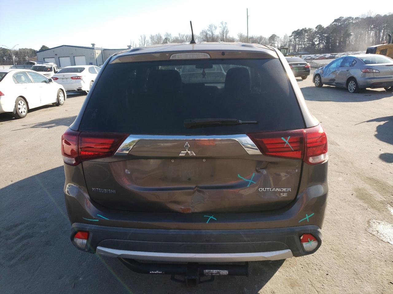 2016 Mitsubishi Outlander VIN JA4AD3A37GZ001911 Copart auction photo, all over damage thumbnail 6