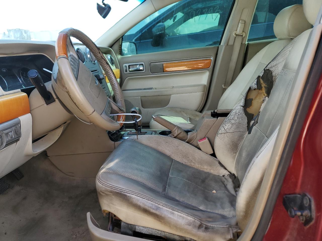 2007 Lincoln MKZ VIN 3LNHM26TX7R615259 Copart auction photo, frame damage damage thumbnail 7