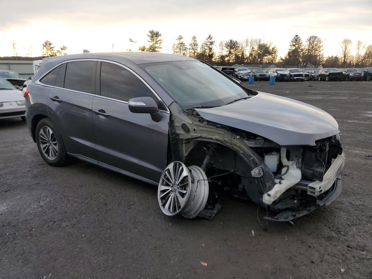 2017 Acura RDX VIN 5J8TB4H74HL006704 Copart auction photo, front end / undercarriage damage thumbnail 4