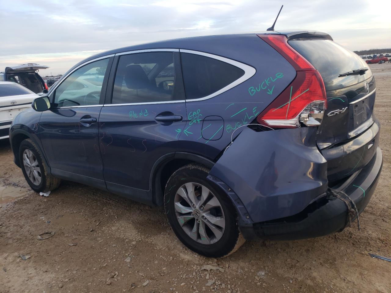 2013 Honda CR-V VIN 3CZRM3H53DG704833 Copart auction photo, rear end / front end damage thumbnail 2