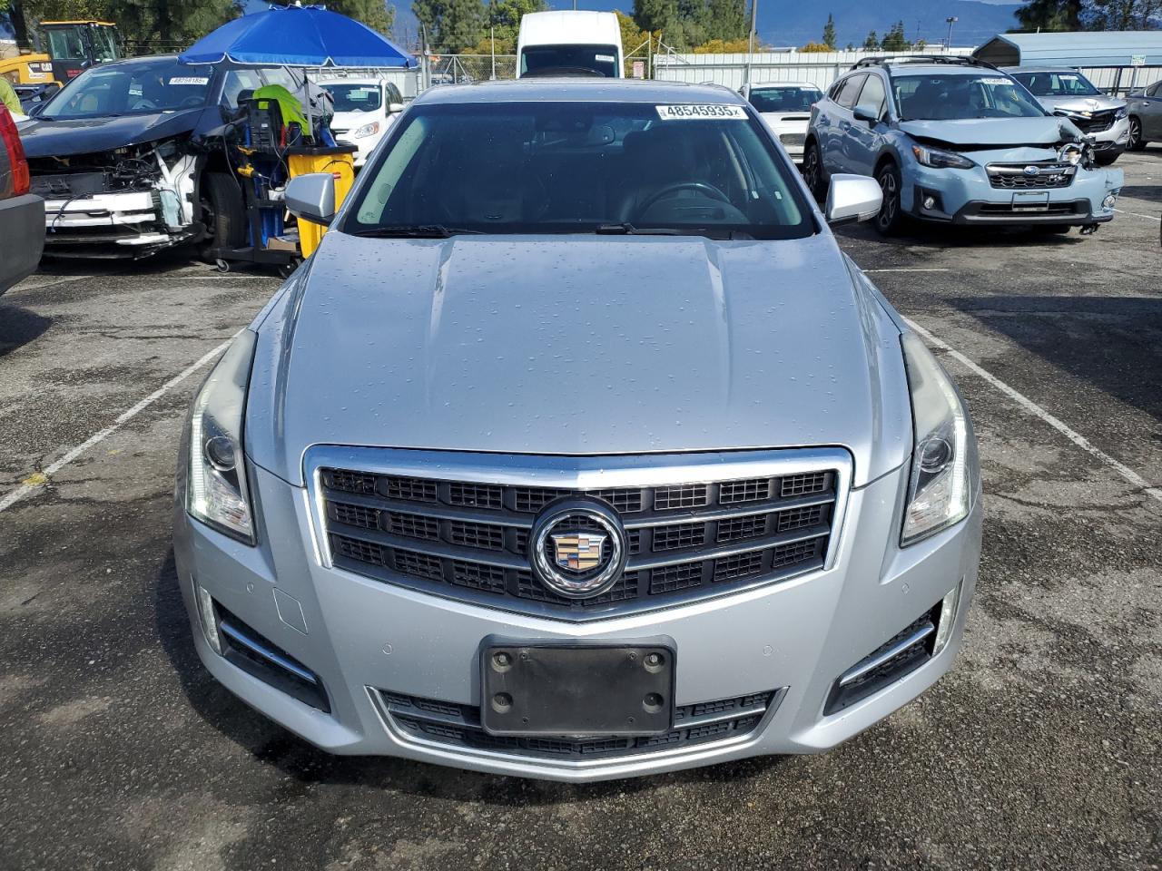 2013 Cadillac ATS VIN 1G6AE5S33D0128459 Copart auction photo, rear end damage thumbnail 5
