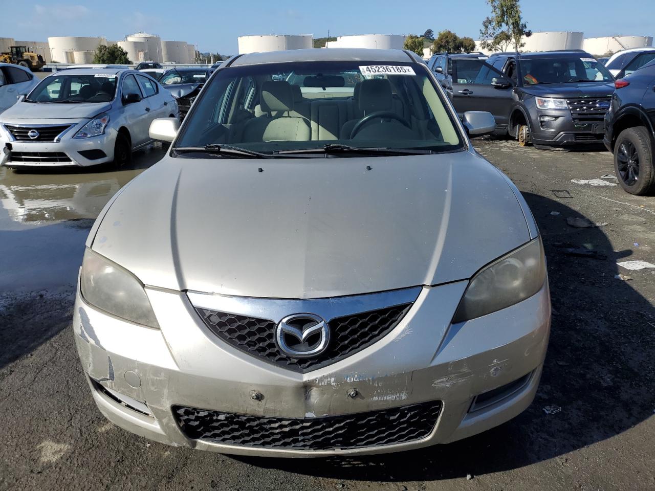 2007 Mazda 3 VIN JM1BK12G371723803 Copart auction photo, rear end damage thumbnail 5
