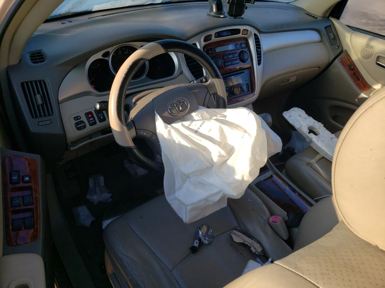 2006 Toyota Highlander VIN JTEEP21A460145938 Copart auction photo, front end / side damage thumbnail 8