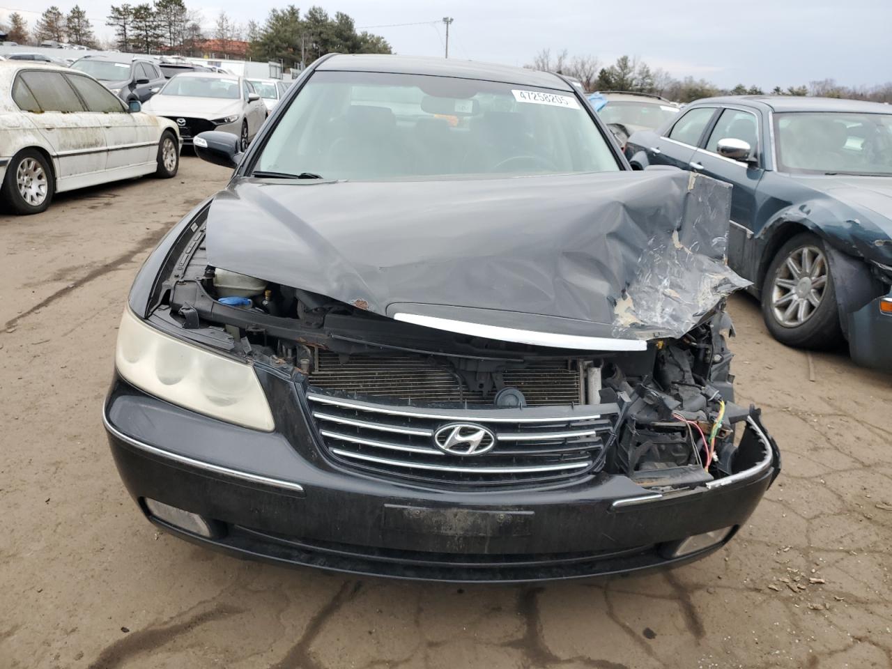 2008 Hyundai Azera VIN KMHFC46F18A255424 Copart auction photo, front end damage thumbnail 5