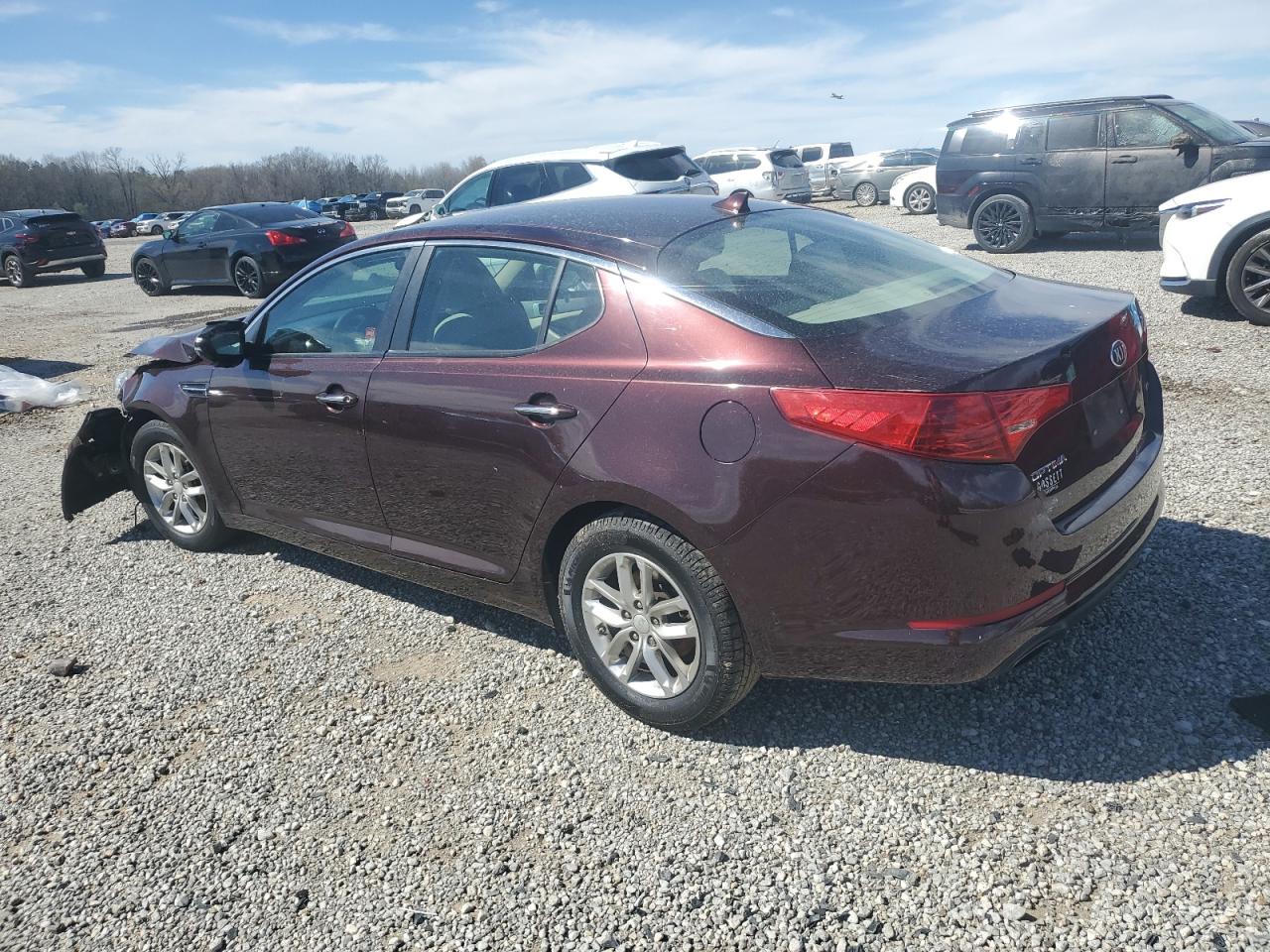 2013 KIA Cadenza VIN 5XXGM4A73DG133281 Copart auction photo, front end damage thumbnail 2