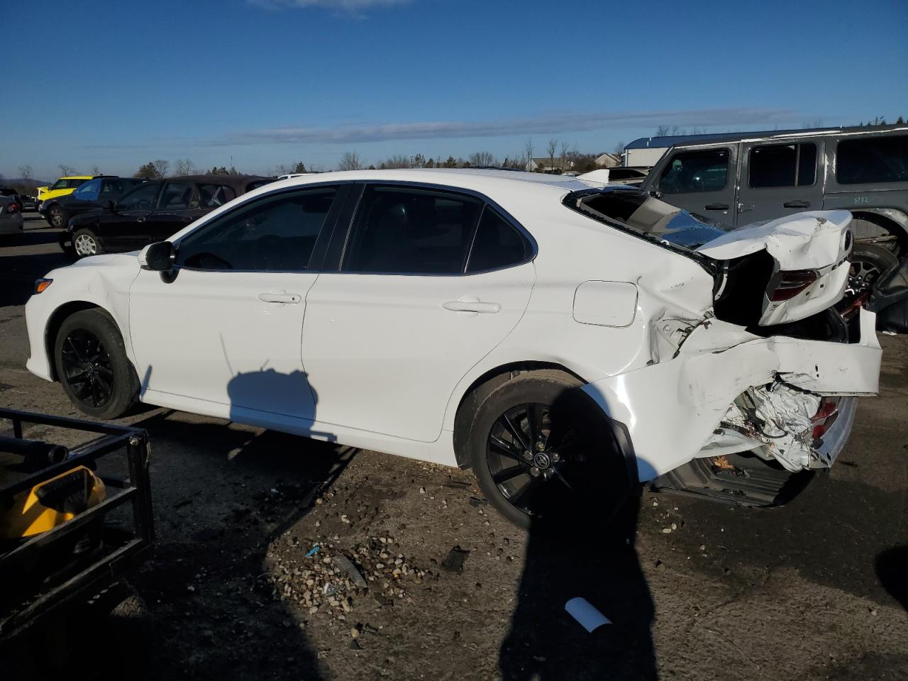 2023 Toyota Camry VIN 4T1R11BK6PU079519 Copart auction photo, rear end / top/roof damage thumbnail 2