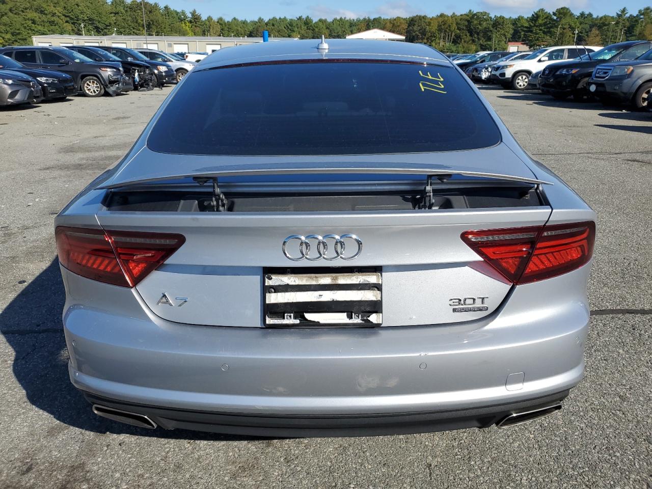 2016 Audi A7 VIN WAU2GAFC3GN177289 Copart auction photo, front end / minor dent/scratches damage thumbnail 6