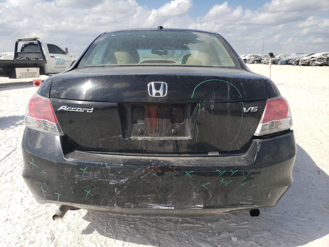 2009 Honda Accord VIN 1HGCP36899A035054 Copart auction photo, rear end damage thumbnail 6