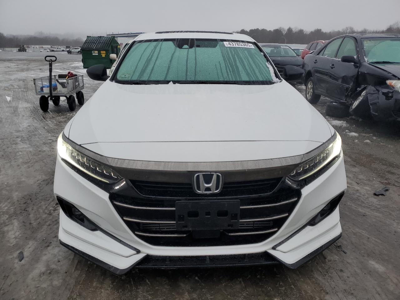 2022 Honda Accord VIN 1HGCV2F35NA009727 Copart auction photo, rear end / minor dent/scratches damage thumbnail 5