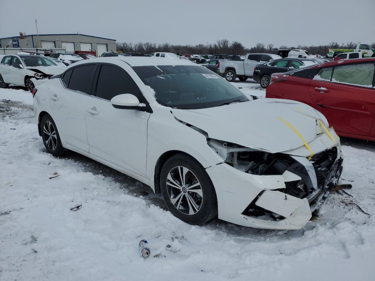 2021 Nissan Sentra VIN 3N1AB8CV7MY228970 Copart auction photo, front end damage thumbnail 4