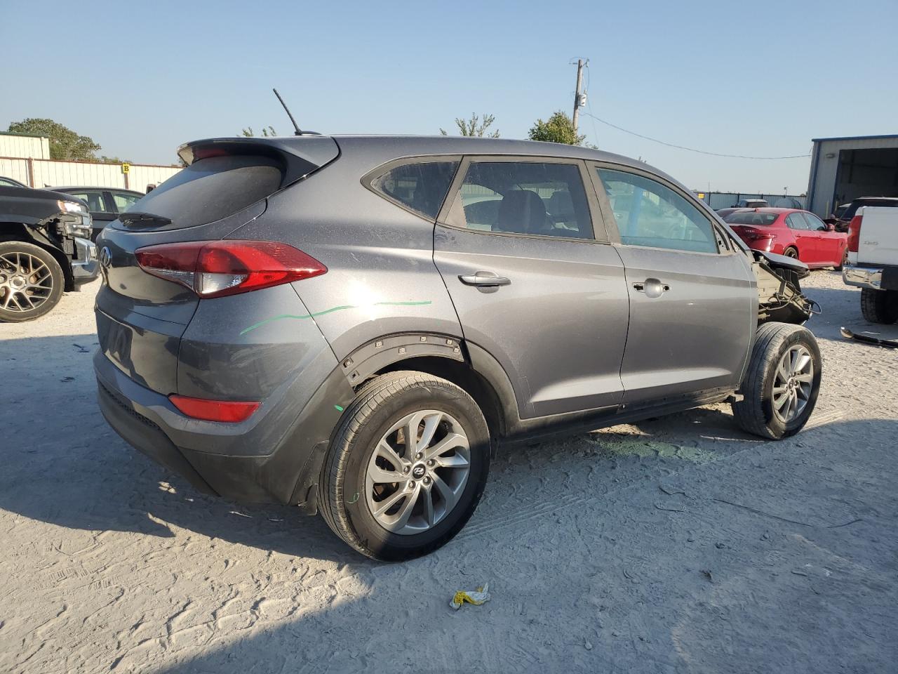 2016 Hyundai Tucson VIN KM8J23A49GU215103 Copart auction photo, front end / rear end damage thumbnail 3