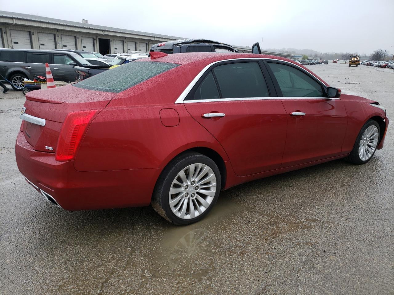 2015 Cadillac CTS VIN 1G6AS5S32F0136872 Copart auction photo, front end damage thumbnail 3