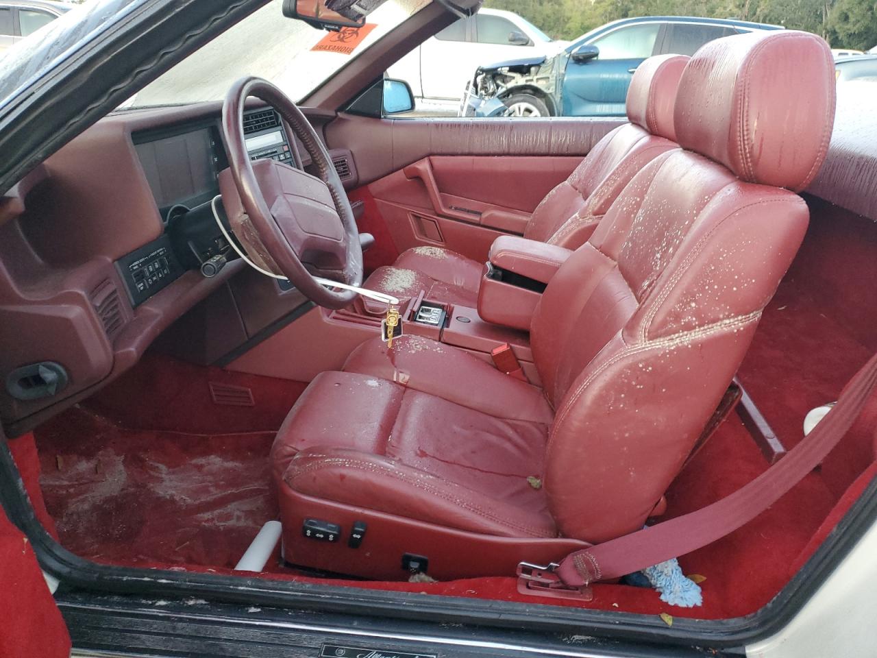1993 Cadillac Allante VIN 1G6VS3391PU128118 Copart auction photo, water/flood damage thumbnail 7