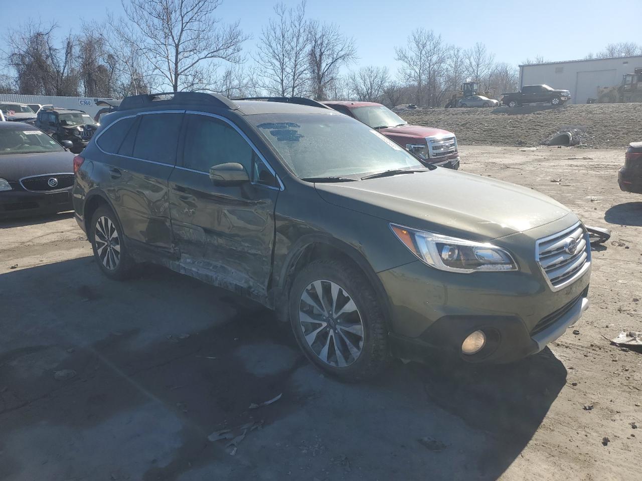 2015 Subaru Outback VIN 4S4BSBLCXF3244603 Copart auction photo, side damage thumbnail 4