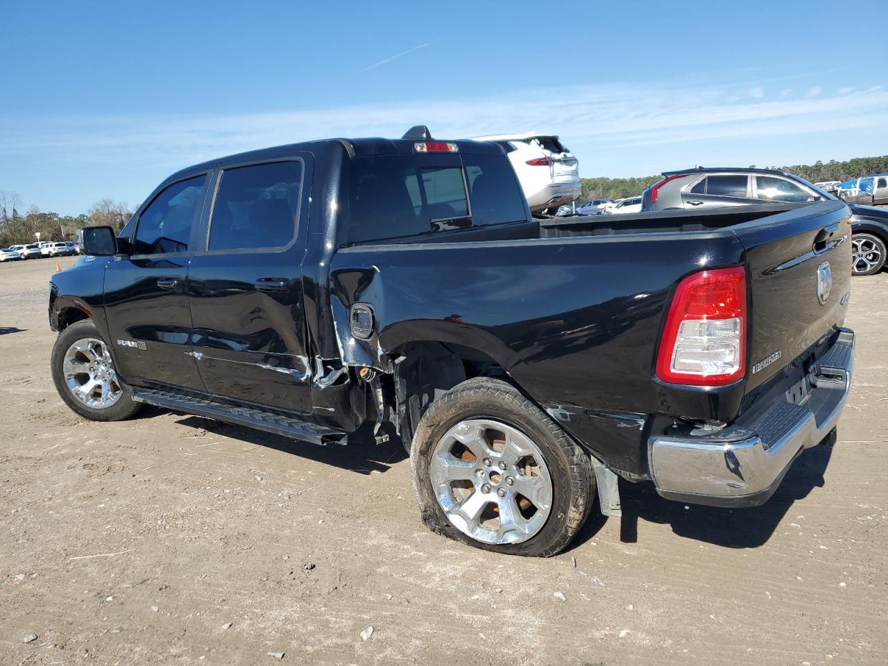 2021 RAM 1500 VIN 1C6RRFFG3MN623262 Copart auction photo, side / front end damage thumbnail 2