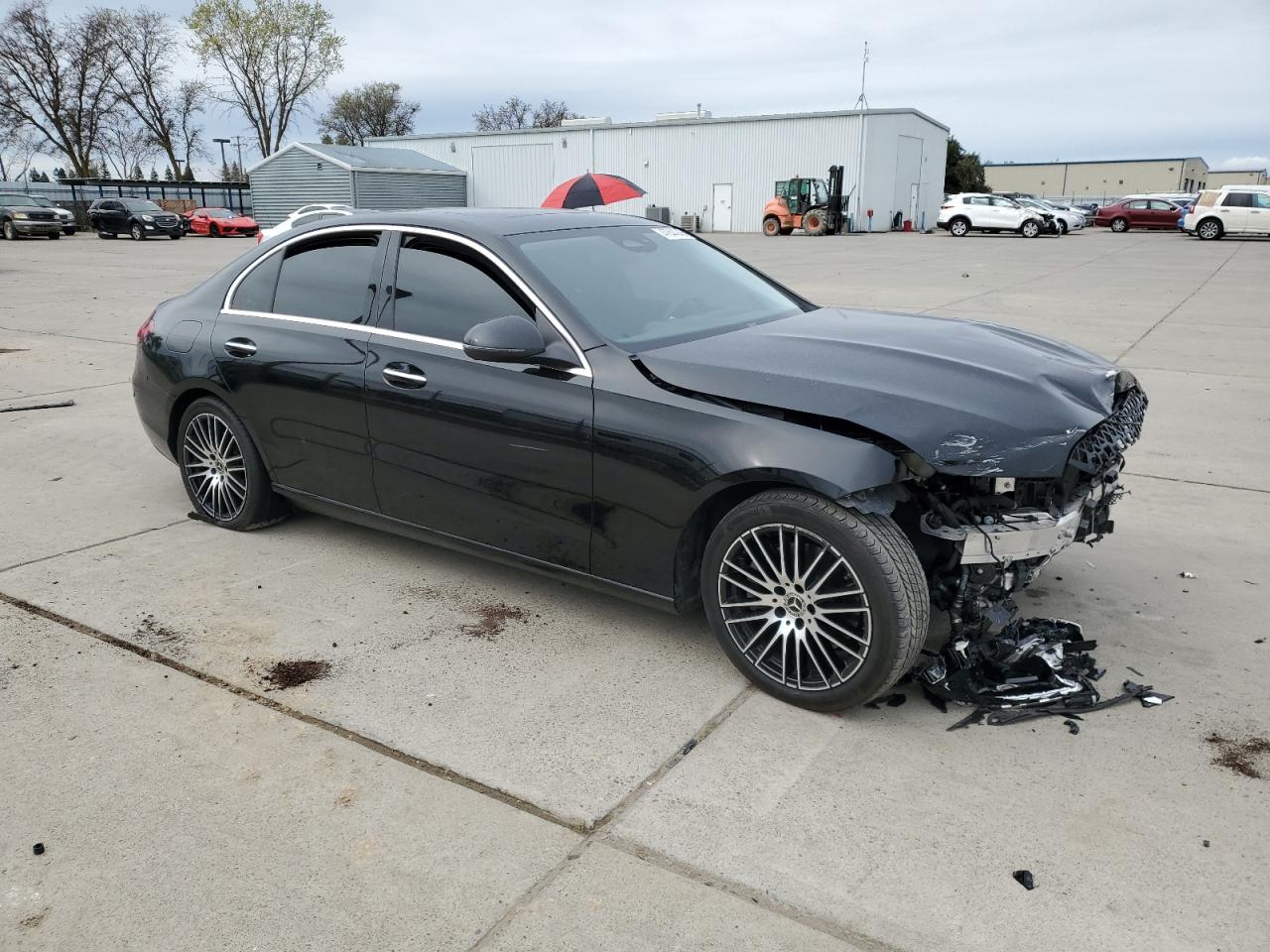 2023 Mercedes-Benz C-klasse VIN W1KAF4GB7PR080507 Copart auction photo, front end damage thumbnail 4