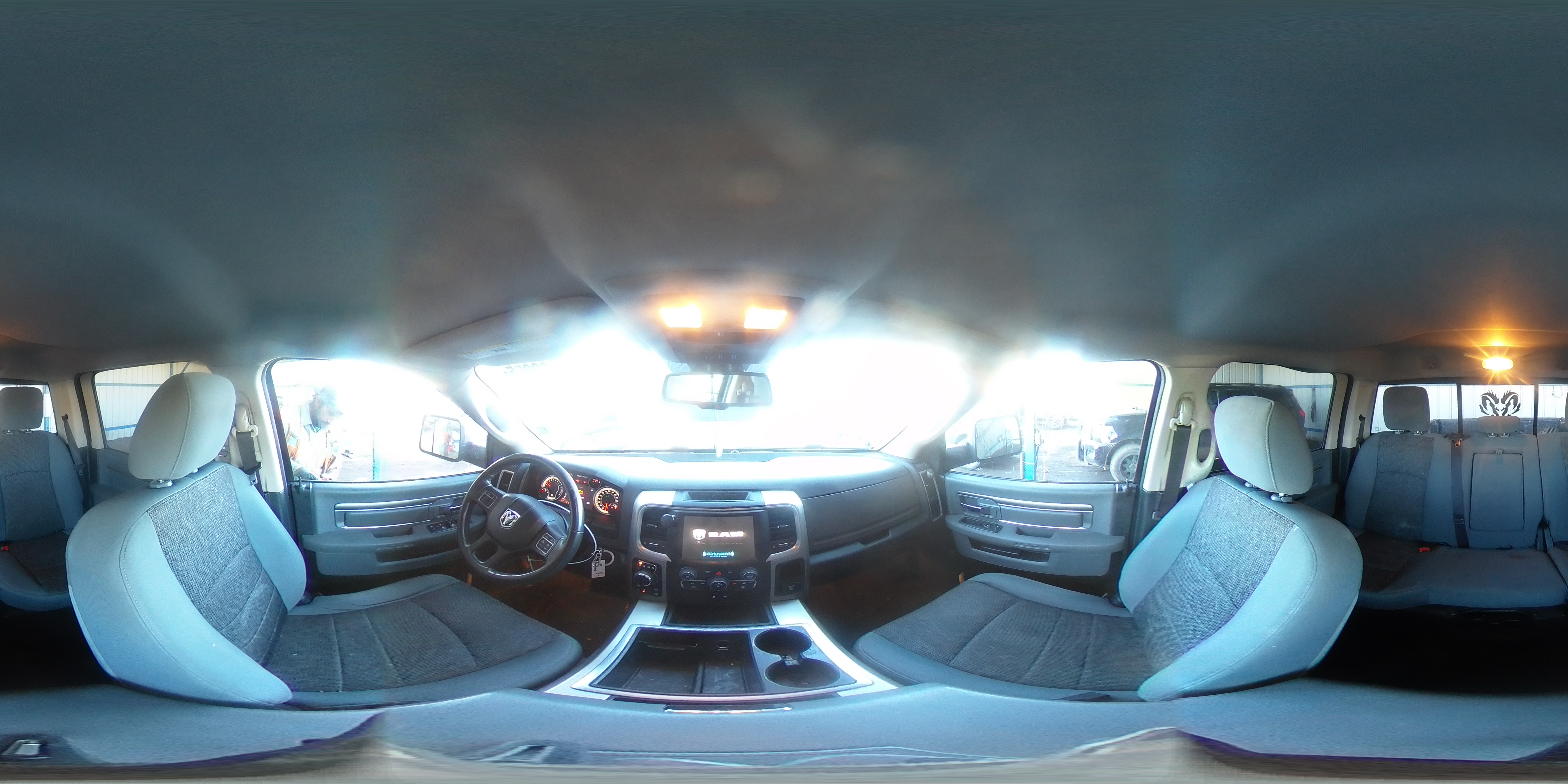 2014 RAM 1500 VIN 1C6RR7LG8ES442994 Copart auction photo, rear end damage thumbnail 13