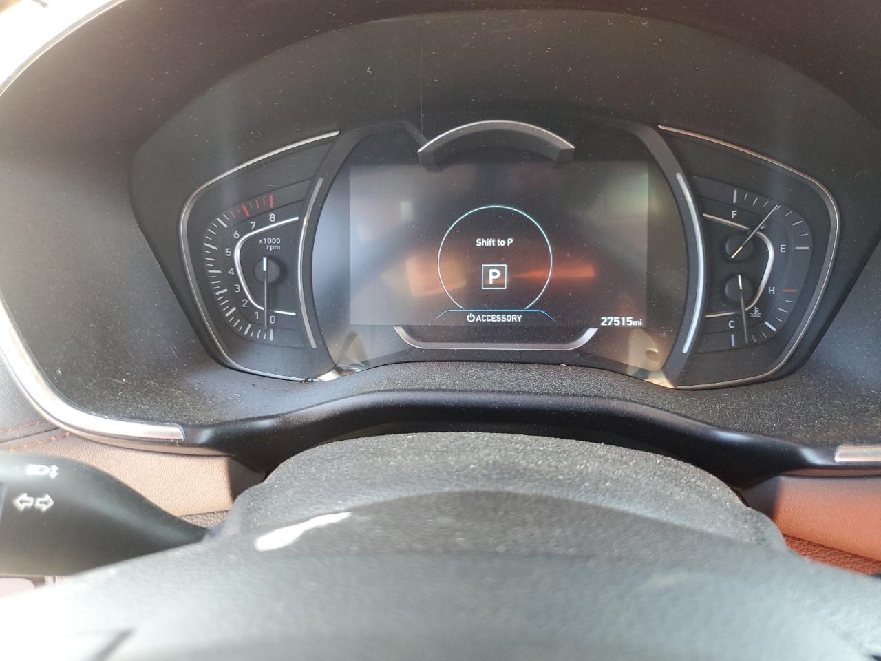 2019 Hyundai Santa Fe VIN 5NMS5CAA7KH068320 Copart auction photo, front end / side damage thumbnail 9