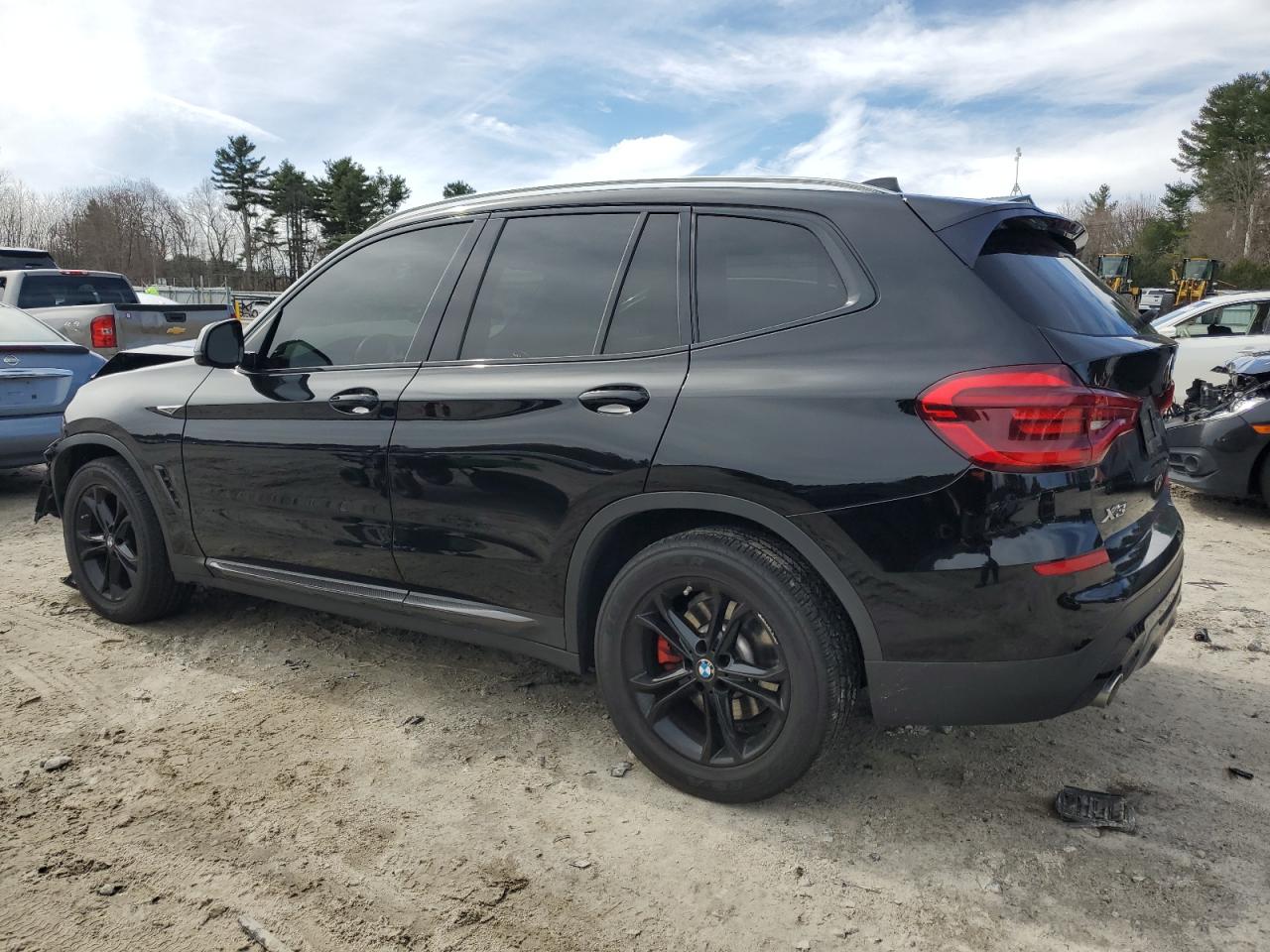 2021 BMW X3 VIN 5UXTY5C02M9F30990 Copart auction photo, front end / minor dent/scratches damage thumbnail 2