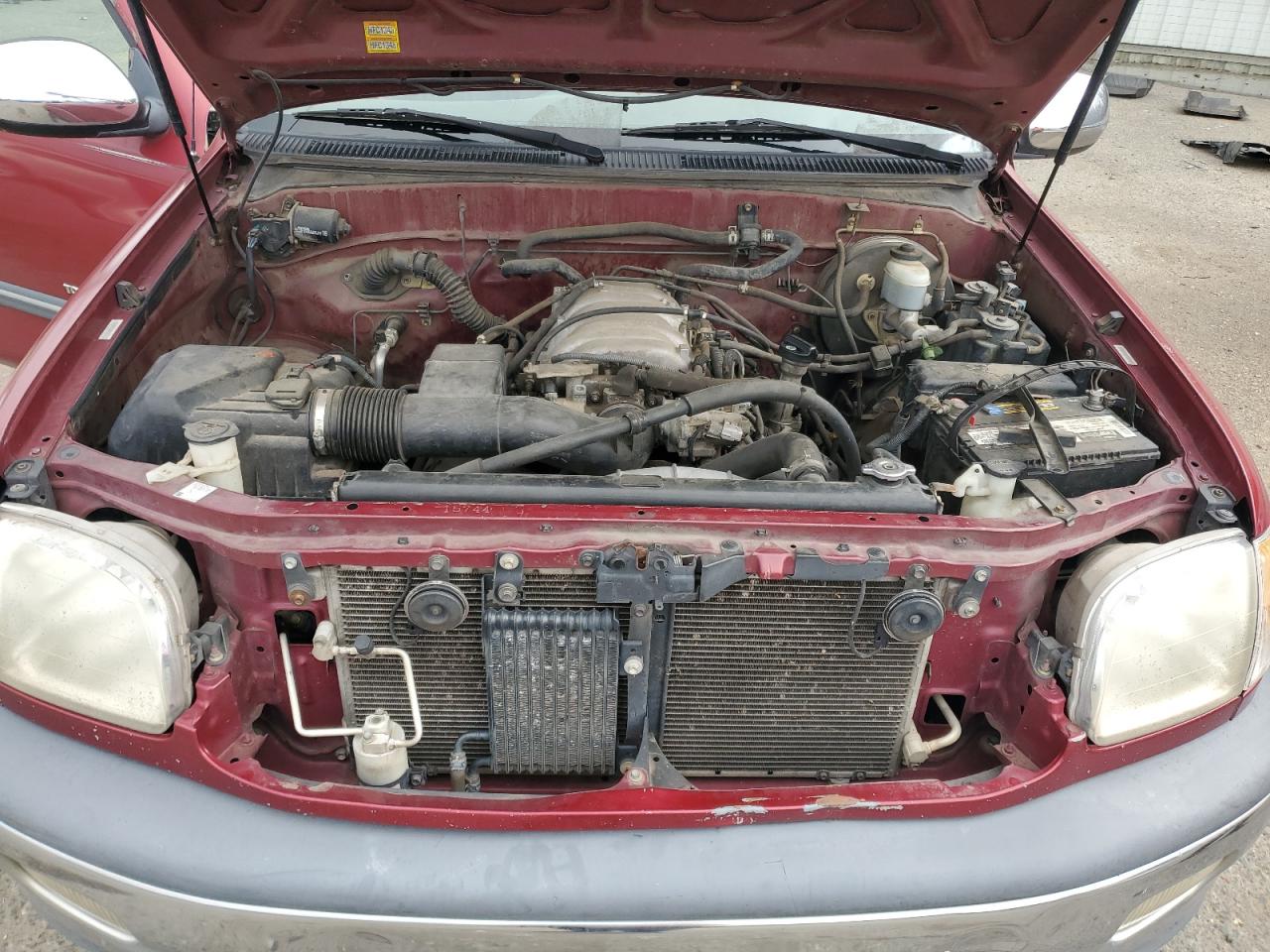 2000 Toyota Tundra VIN 5TBRT3417YS051712 Copart auction photo, all over damage thumbnail 11