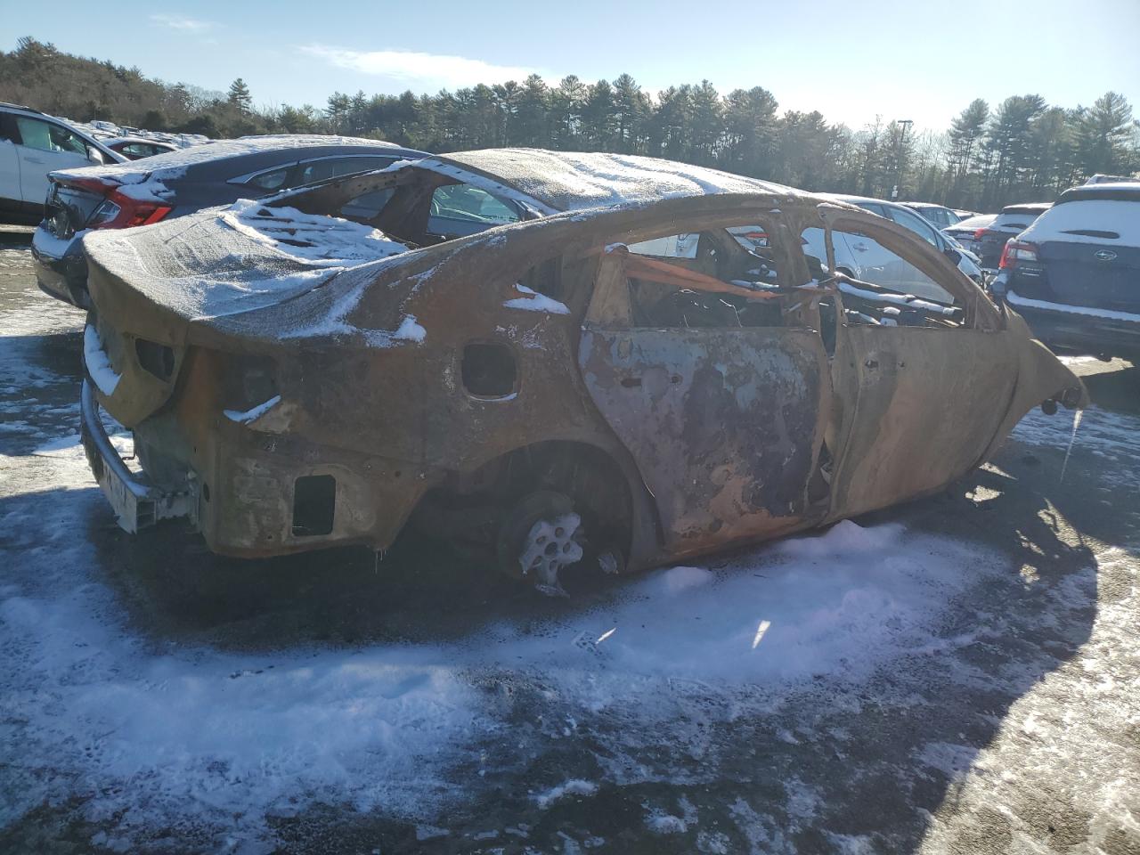 2018 Chevrolet Malibu VIN 1G1ZB5ST7JF281890 Copart auction photo, burn damage thumbnail 3
