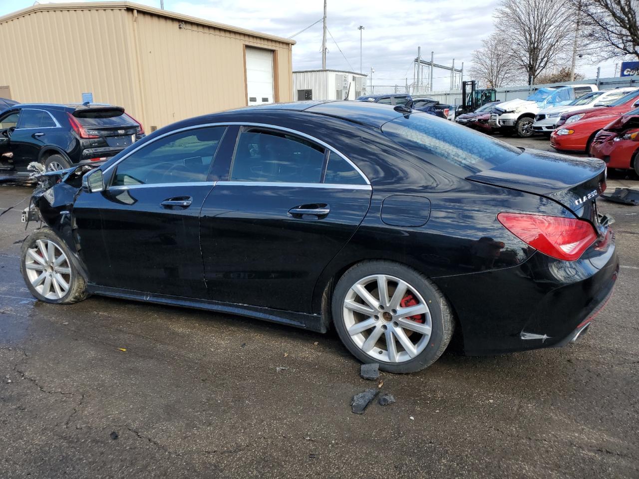 2016 Mercedes-Benz CLA-klasse VIN WDDSJ4GB0GN338828 Copart auction photo, front end / rear end damage thumbnail 2