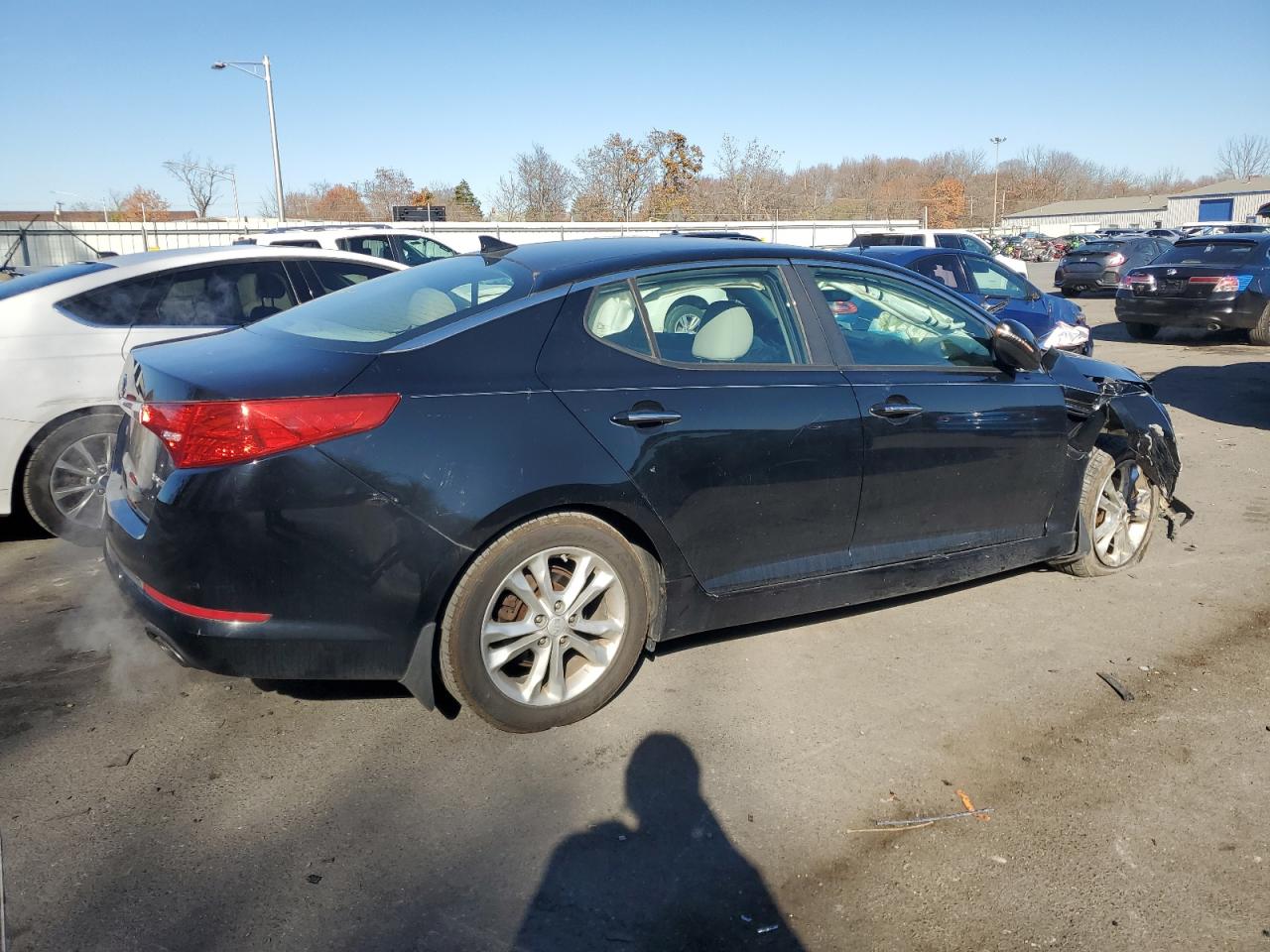 2013 KIA Optima VIN 5XXGN4A7XDG186038 Copart auction photo, front end damage thumbnail 3