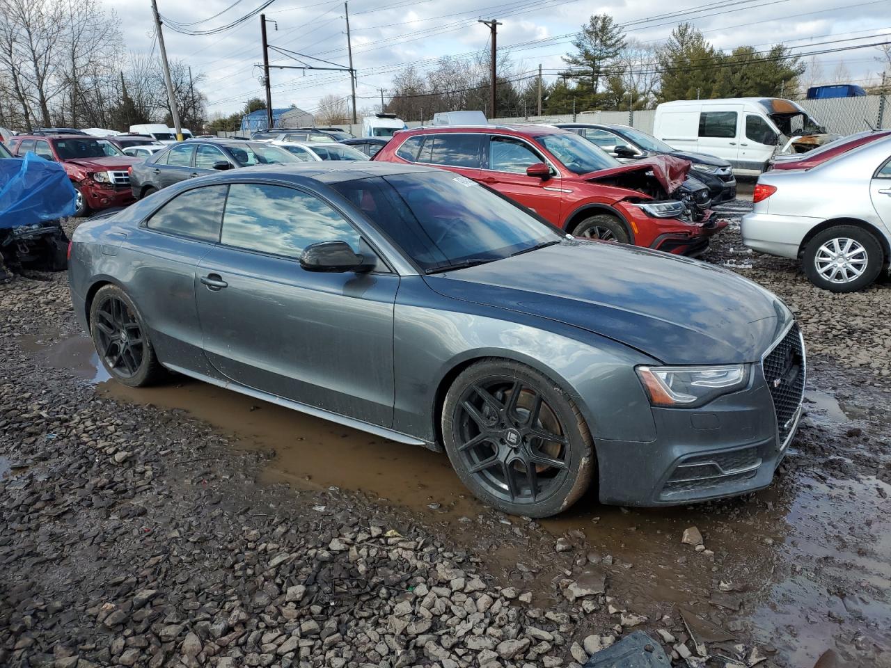2015 Audi RS5 VIN WAUCGAFR3FA025916 Copart auction photo, front end damage thumbnail 4