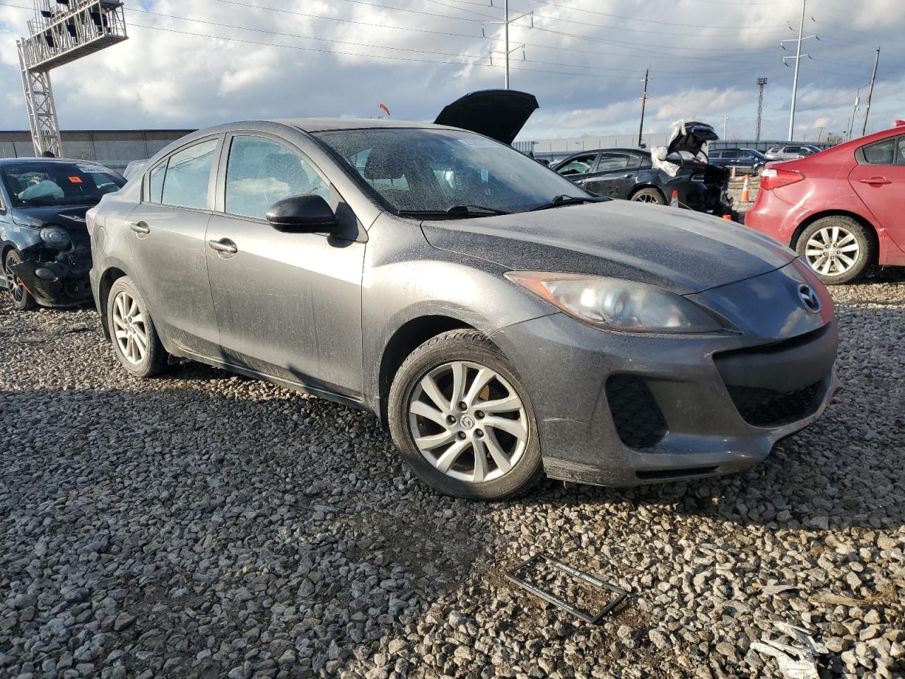 2012 Mazda 3 VIN JM1BL1V71C1696300 Copart auction photo, front end damage thumbnail 4
