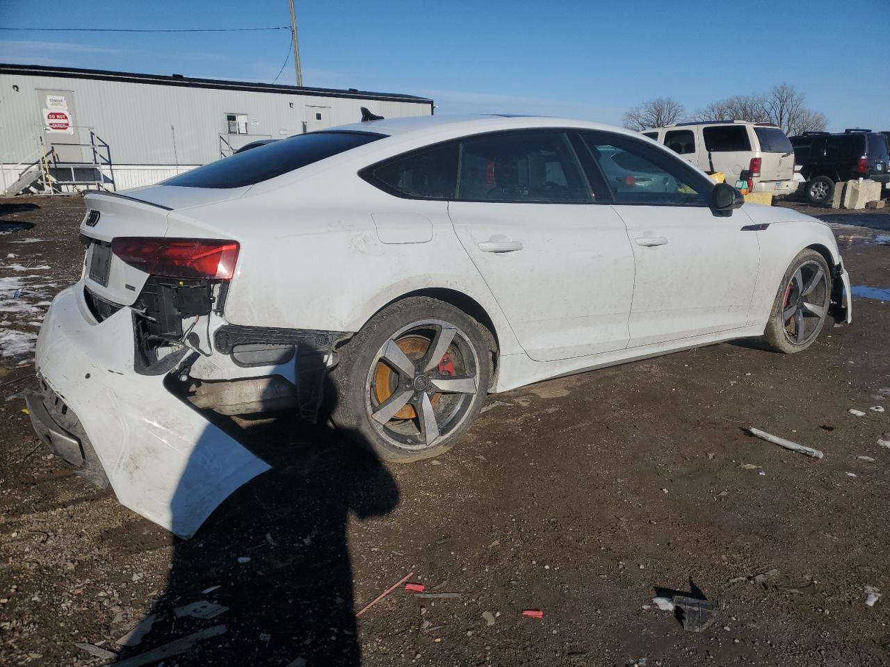 2024 Audi A5 VIN WAUFACF53RA102229 Copart auction photo, front end / rear end damage thumbnail 3