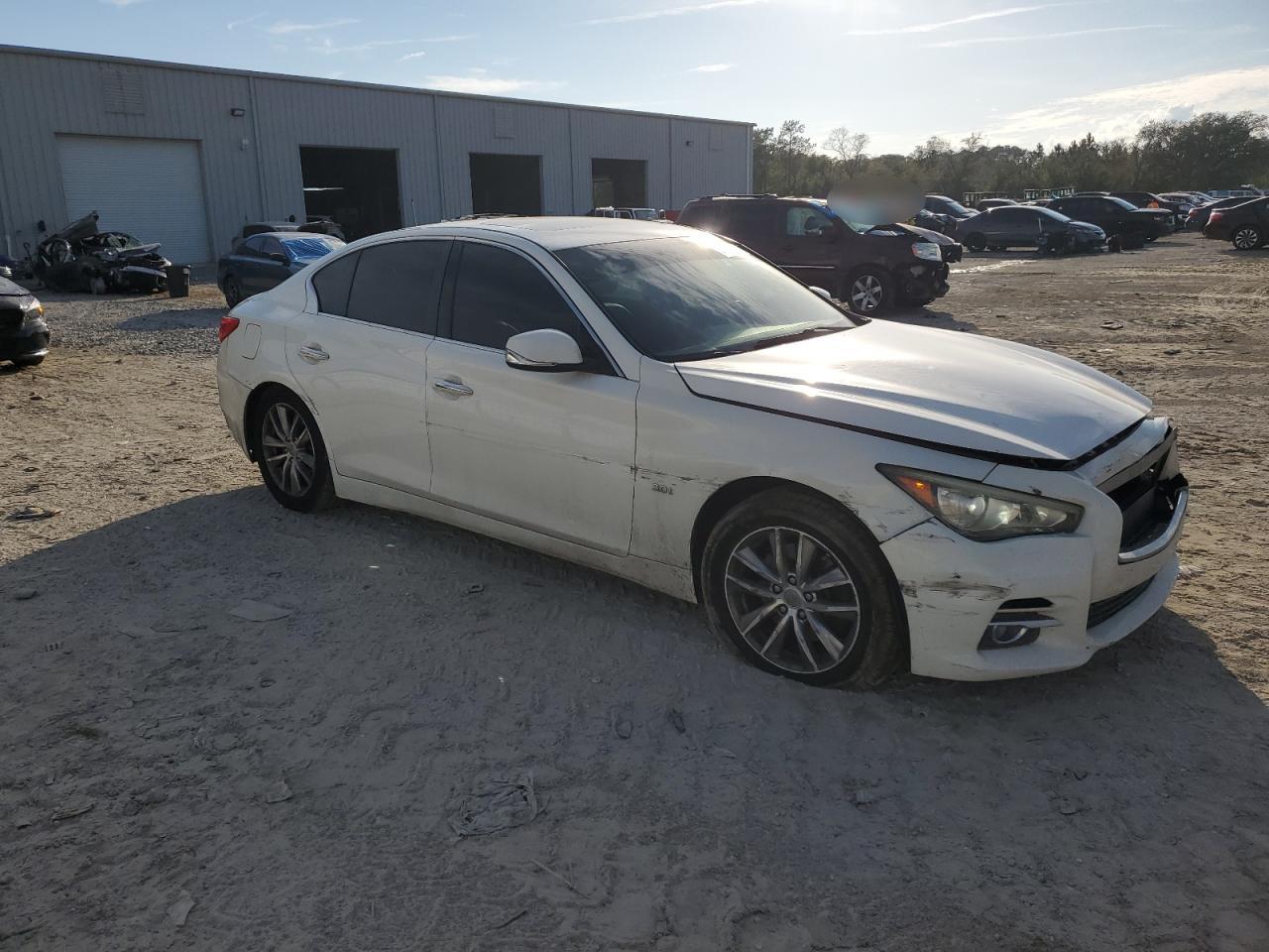 2017 Infiniti Q50 VIN JN1EV7AP5HM733938 Copart auction photo, side damage thumbnail 4