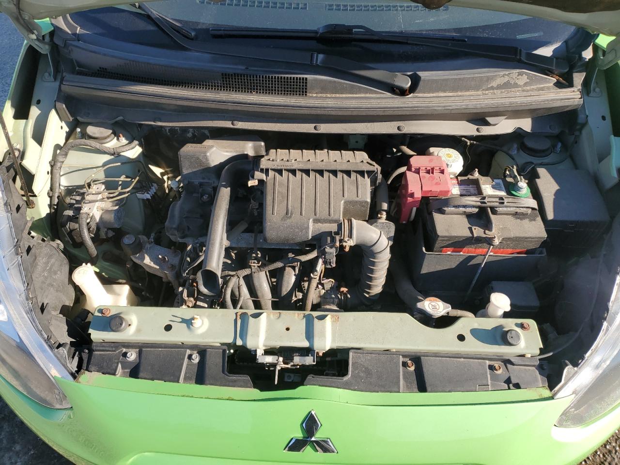 2014 Mitsubishi Mirage VIN ML32A4HJ1EH021896 Copart auction photo, rear end damage thumbnail 11