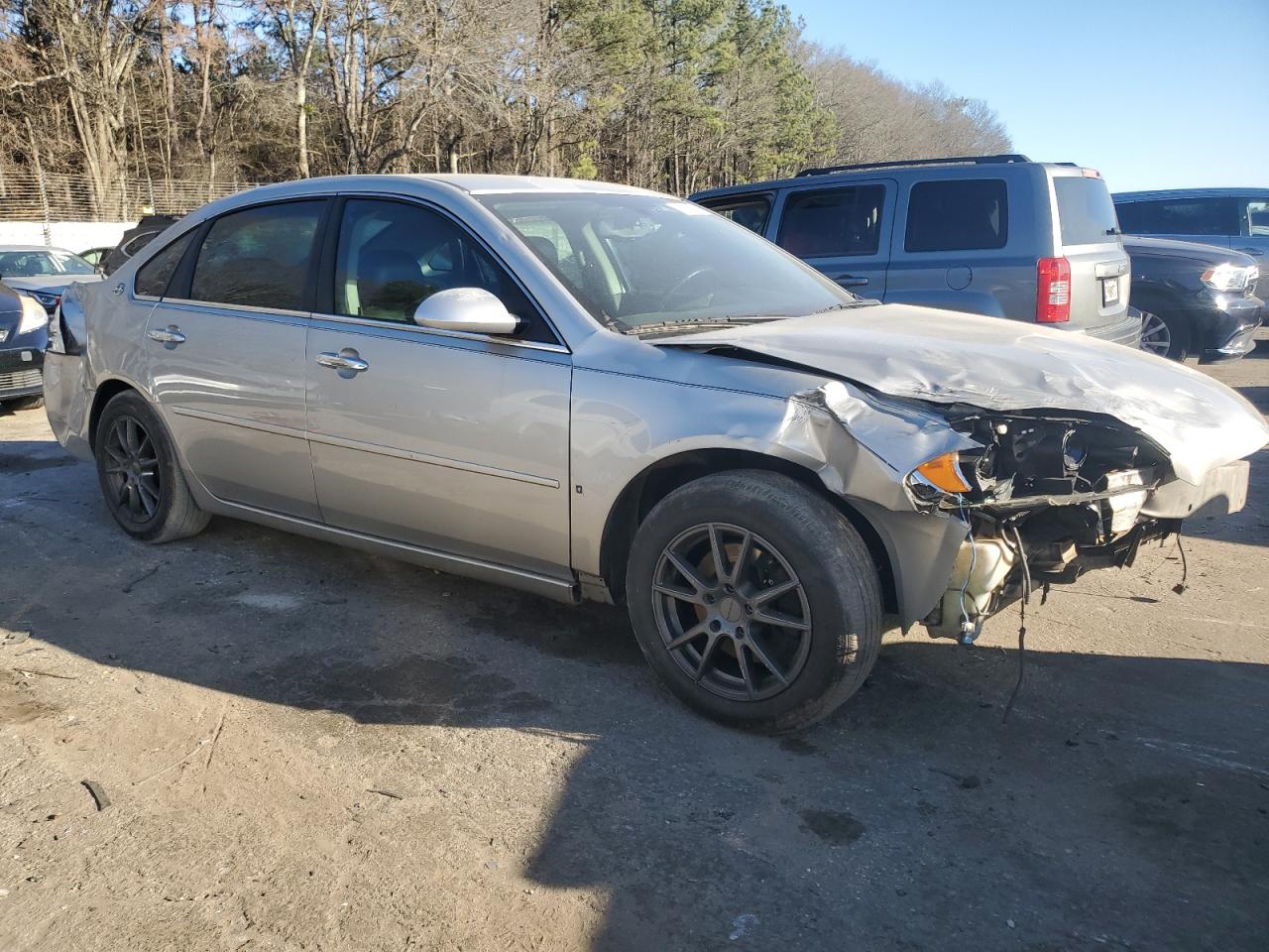 2008 Chevrolet Impala VIN 2G1WU583481236377 Copart auction photo, front end / side damage thumbnail 4
