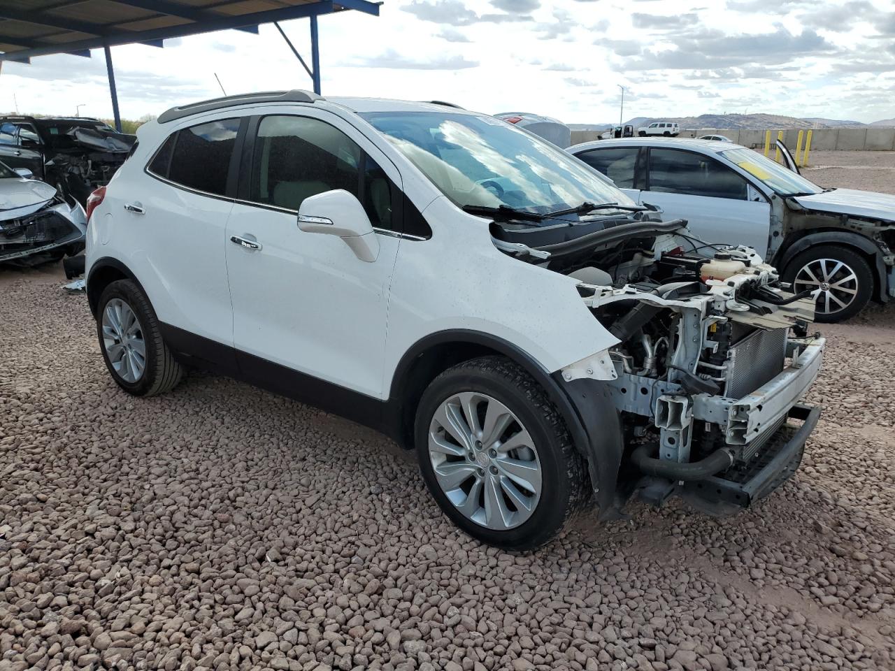 2019 Buick Encore VIN KL4CJASB7KB771846 Copart auction photo, front end / side damage thumbnail 4