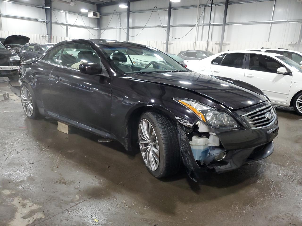 2012 Infiniti G VIN JN1CV6FE0CM201546 Copart auction photo, rear end / front end damage thumbnail 4