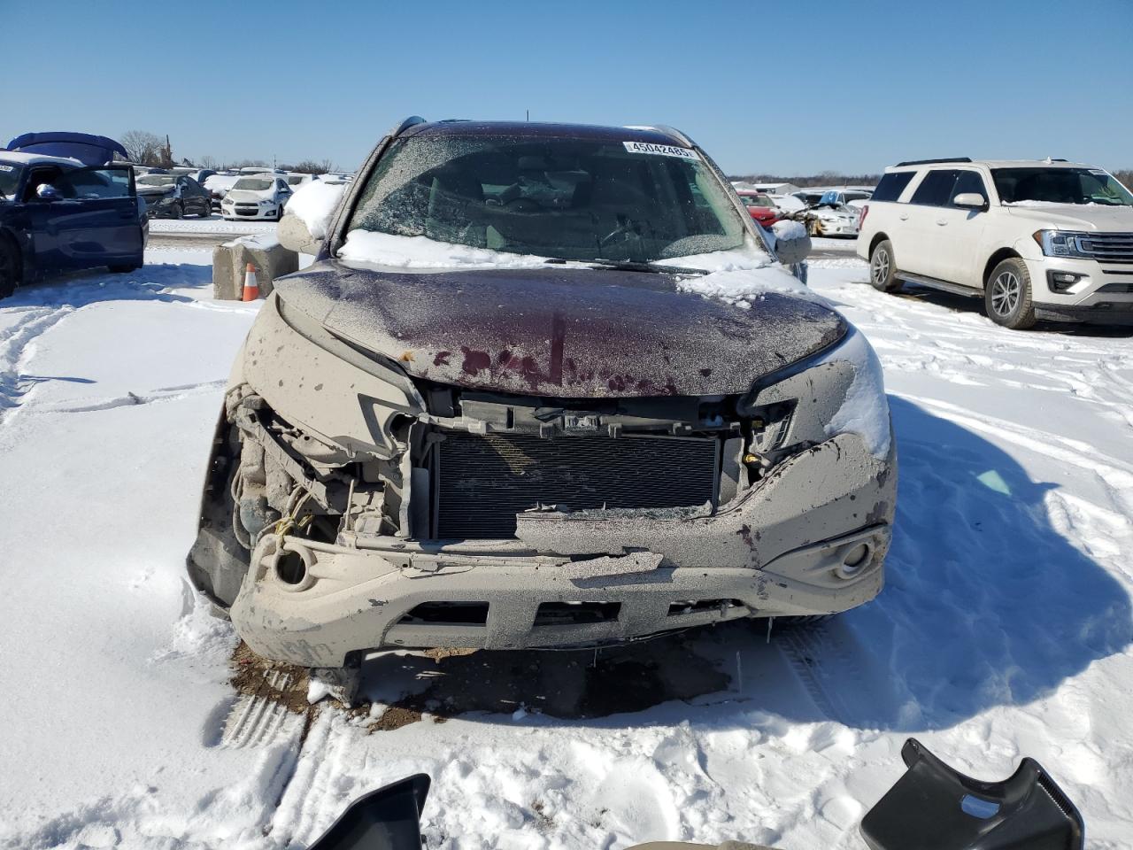 2013 Honda CR-V VIN 5J6RM4H7XDL082144 Copart auction photo, front end damage thumbnail 5