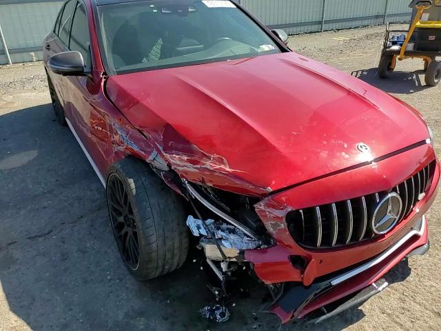 2018 Mercedes-Benz C-klasse VIN 55SWF8HB5JU249912 Copart auction photo, front end / side damage thumbnail 11