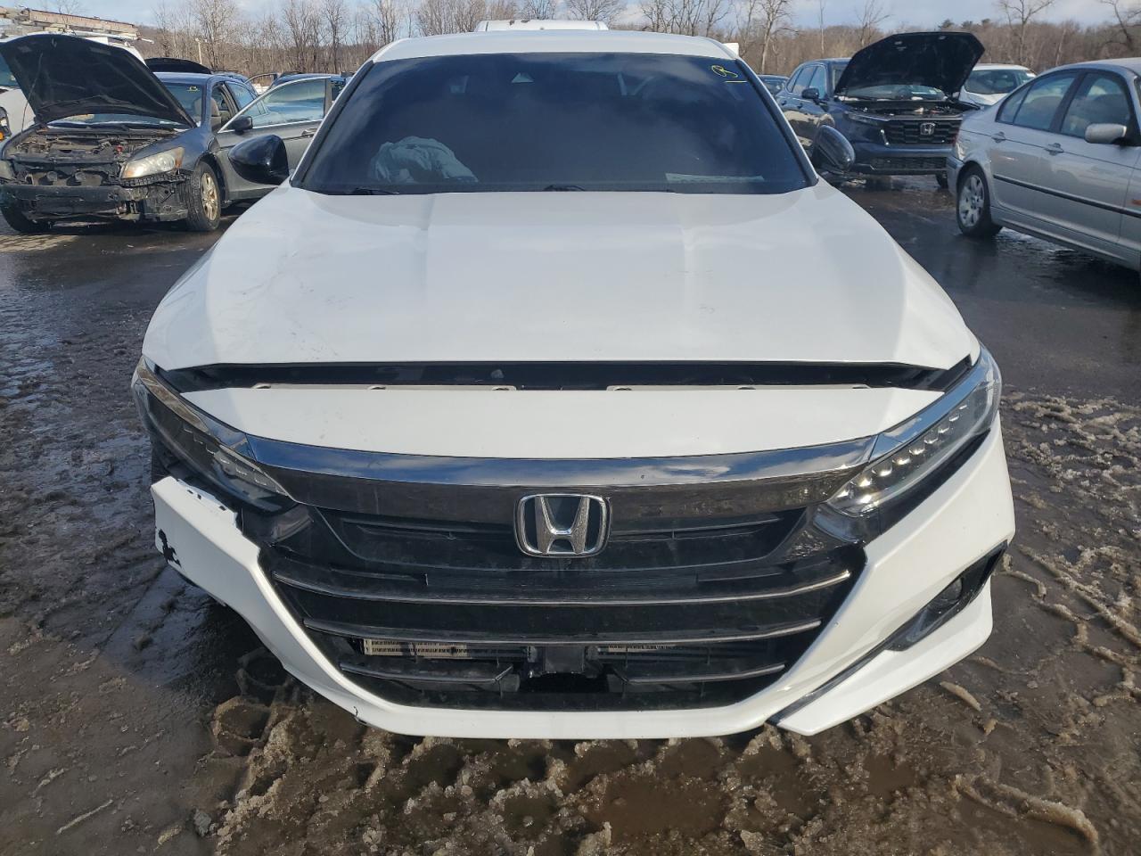 2021 Honda Accord VIN 1HGCV1F34MA009193 Copart auction photo, front end damage thumbnail 5