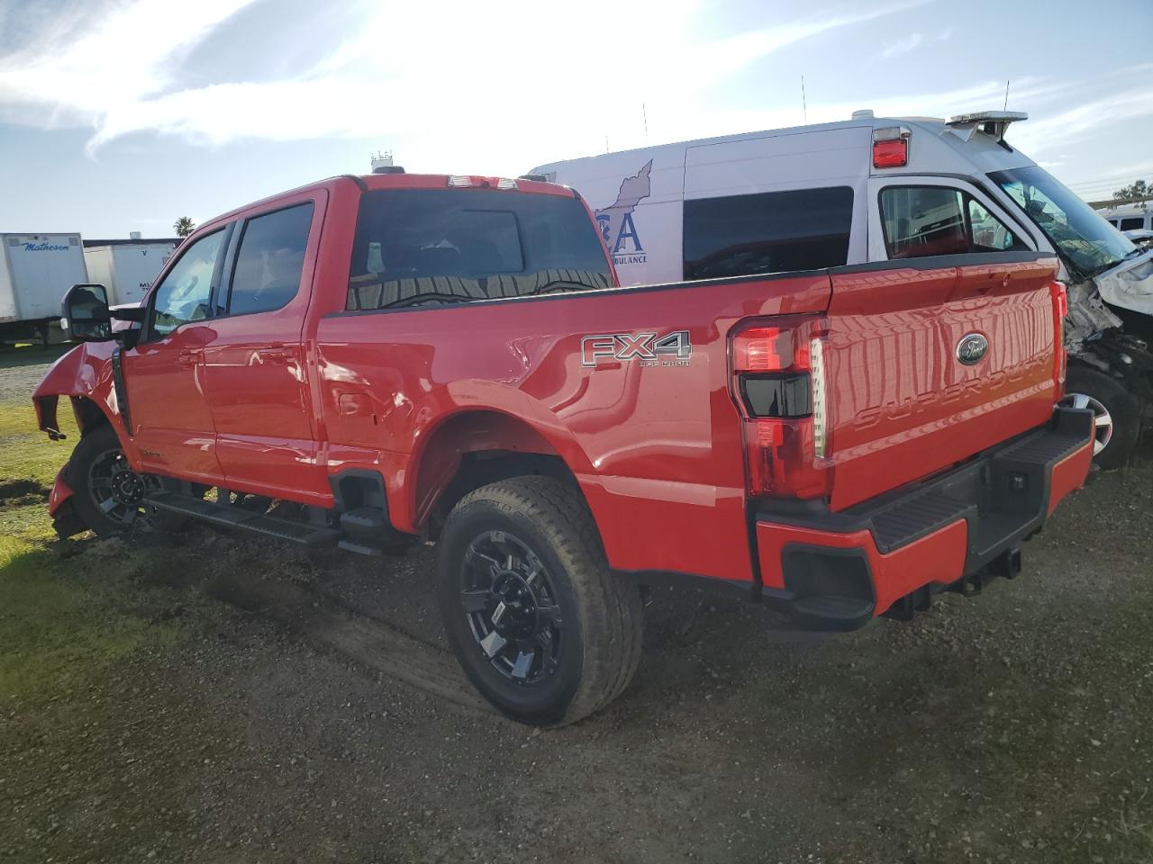 2023 Ford F250 VIN 1FT8W2BT3PED98077 Copart auction photo, front end / side damage thumbnail 2
