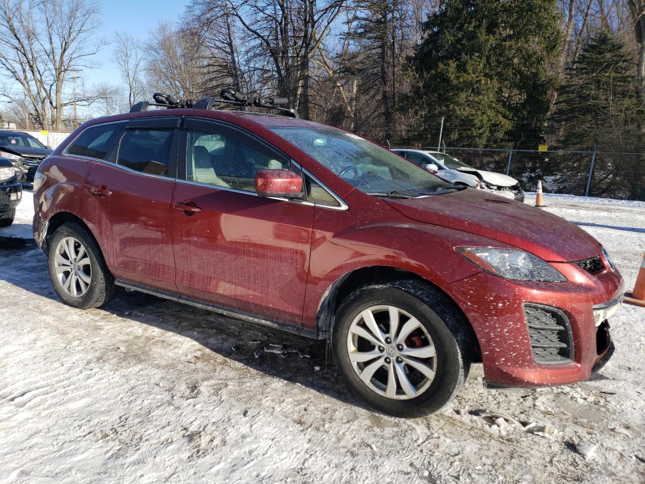 2010 Mazda CX-7 VIN JM3ER4W38A0302844 Copart auction photo, front end / rear end damage thumbnail 4