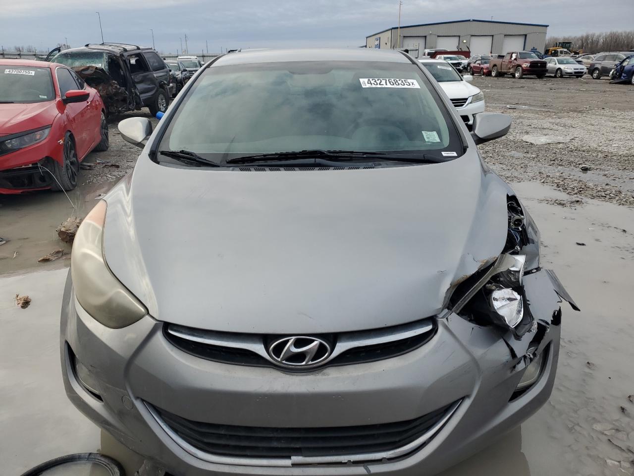 2013 Hyundai Elantra VIN KMHDH4AE8DU755919 Copart auction photo, front end damage thumbnail 5