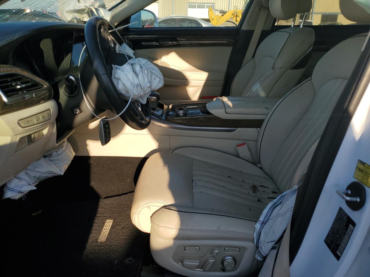 2019 Genesis G90 VIN KMHG34JA2KU053343 Copart auction photo, all over damage thumbnail 7