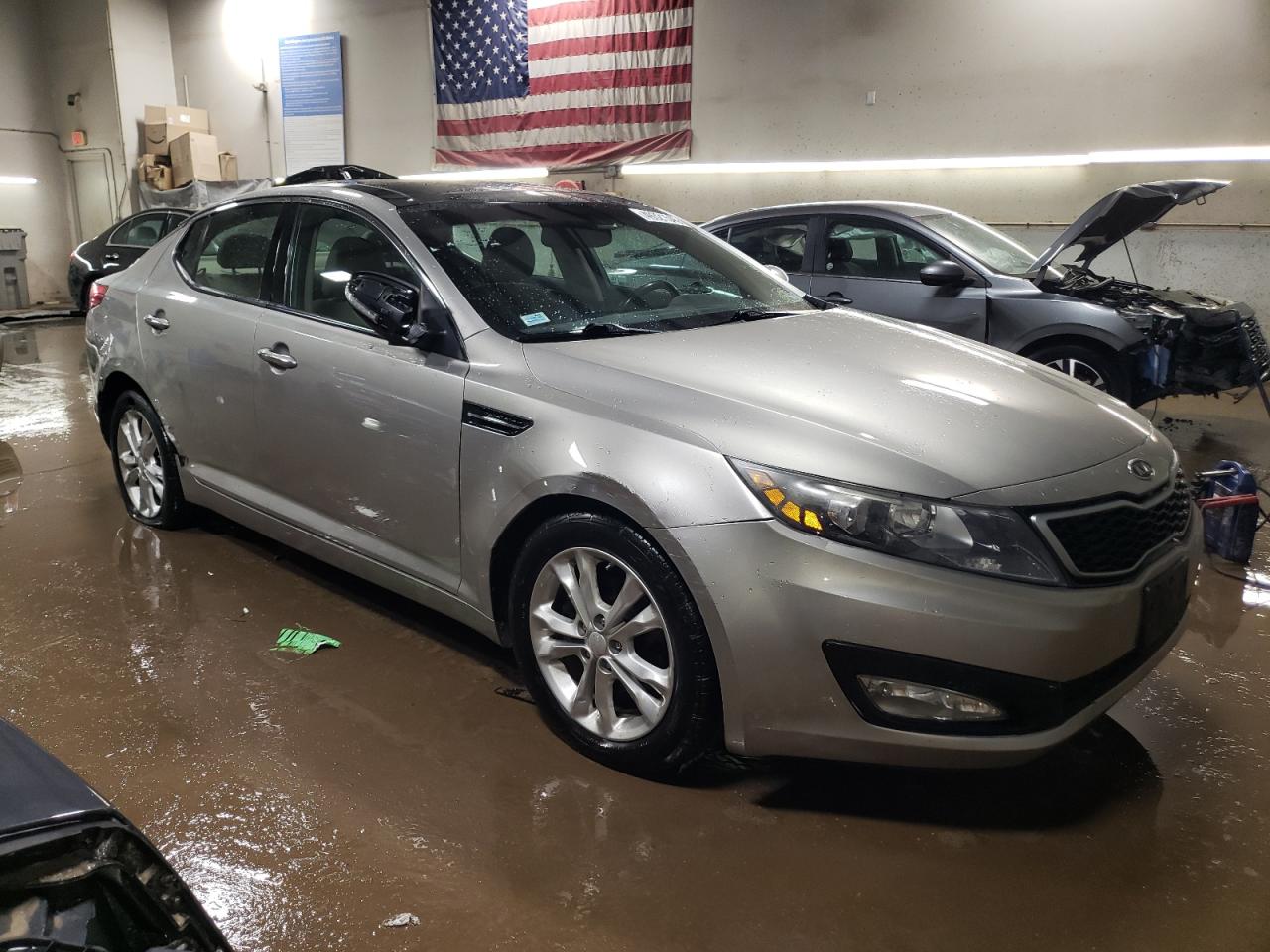 2012 KIA Optima VIN 5XXGN4A71CG059192 Copart auction photo, side / minor dent/scratches damage thumbnail 4