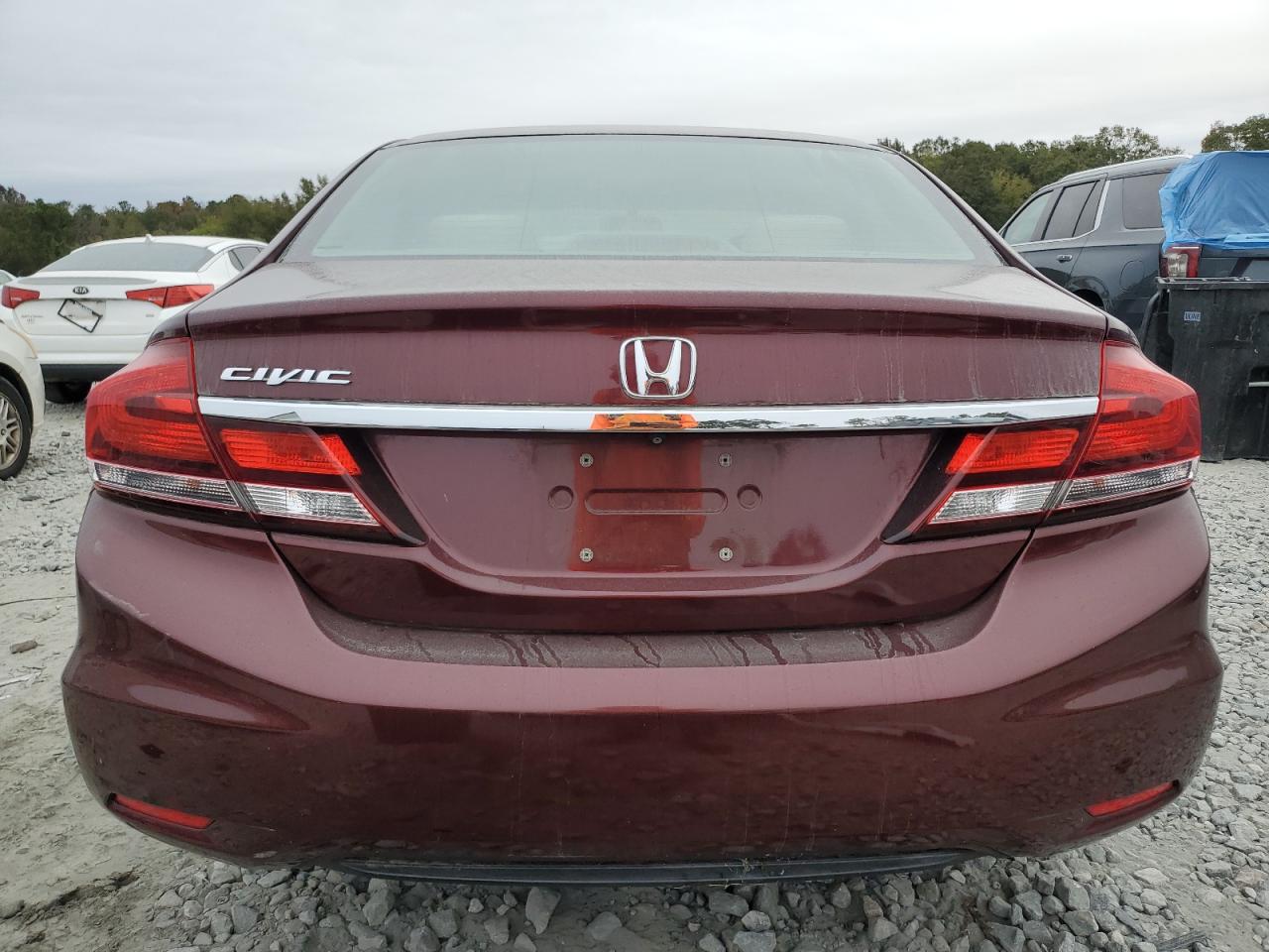 2013 Honda Civic VIN 19XFB2F82DE046777 Copart auction photo, minor dent/scratches damage thumbnail 6