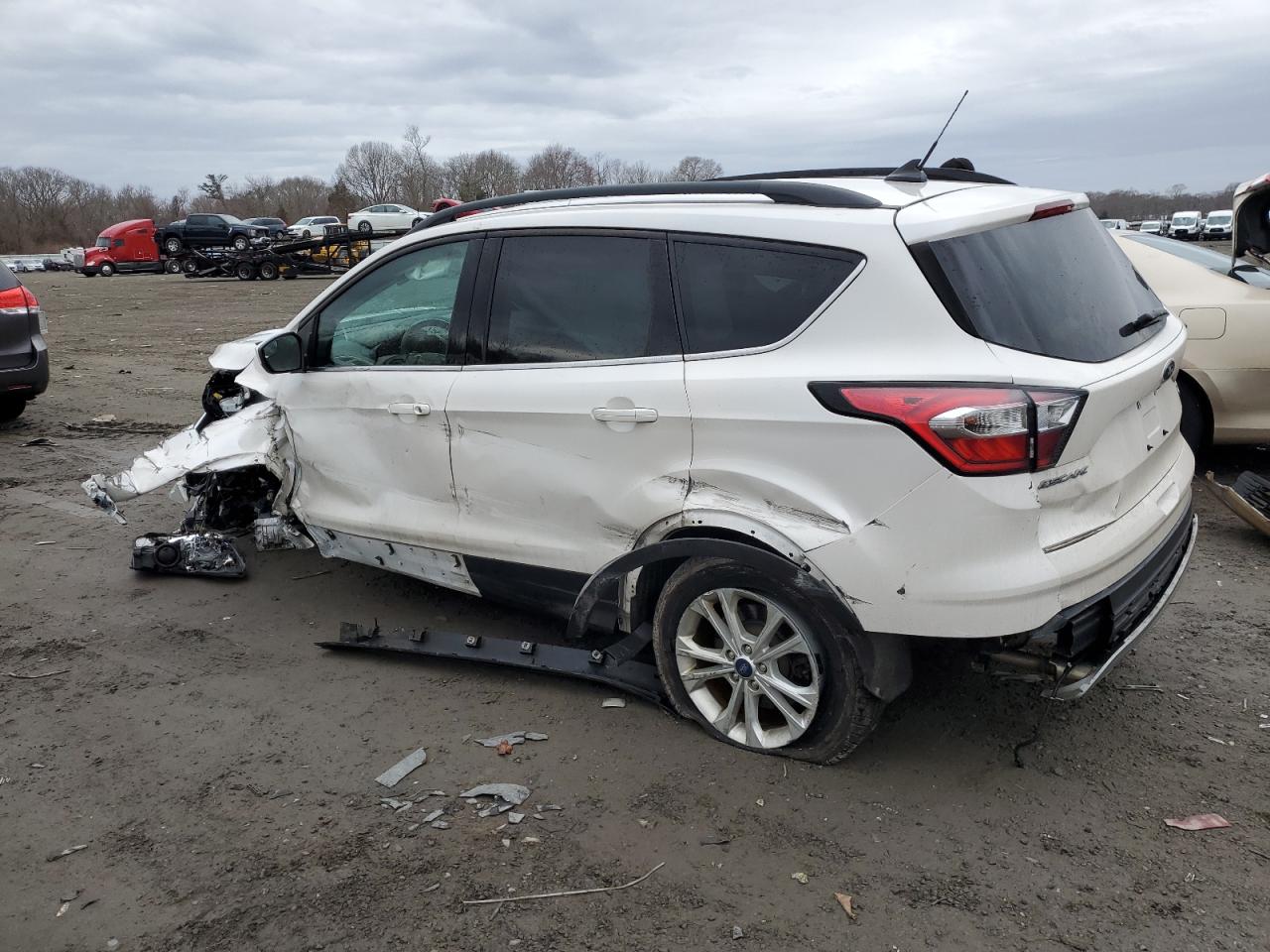 2018 Ford Escape VIN 1FMCU9HD9JUD11414 Copart auction photo, front end / side damage thumbnail 2