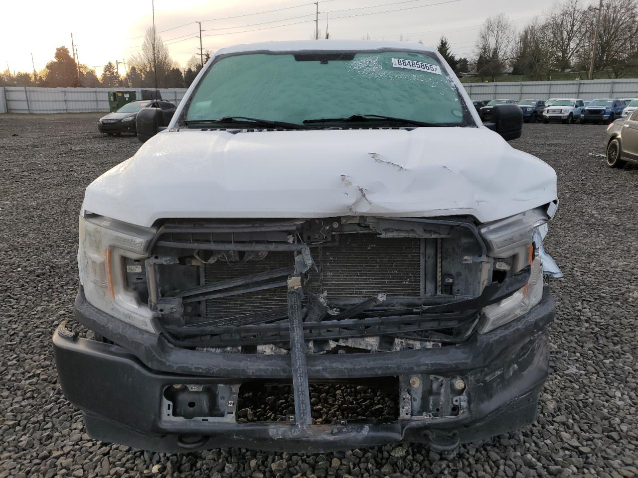 2018 Ford F-150 VIN 1FTFX1E5XJKC66051 Copart auction photo, front end / rear end damage thumbnail 5